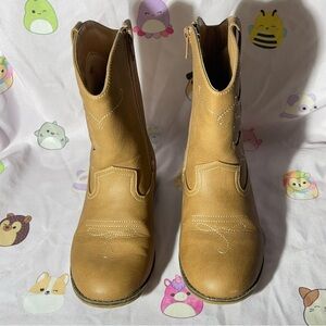 Gymboree Brown Boots with Glitter Hearts – Girls Size 13